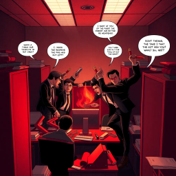 Corporate Coup: The Dark Side of Office Politics - Text-based game