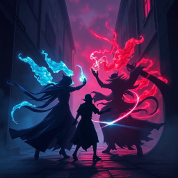 Shadow Duelists - Text-based game
