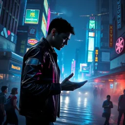 Shadows of Neon Haven - Text-based game