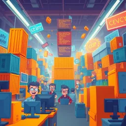 Container Chaos - Text-based game