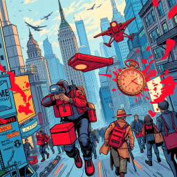 Chrono-Couriers: The Time-Tethered Hustle - Text-based game