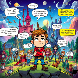 Satirical Adventure text games