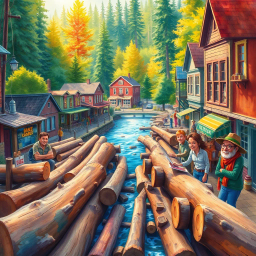Log Jam: Who's Logs Are These, Anyway? - Text-based game