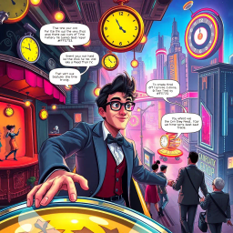 Time-travel Comedy text games