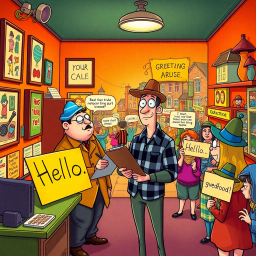 Whose Hello Is It, Anyway? - Text-based game