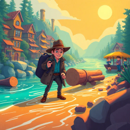 Log Jam: Who's Logs Are These, Anyway? - Text-based game