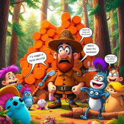 Log Jam: Who's Logs Are These, Anyway? - Text-based game