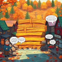 Log Jam: Who's Logs Are These Anyway? - Text-based game