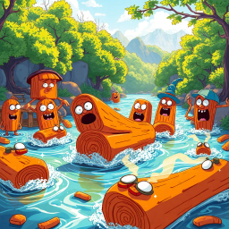 Log Jammin': Whose Logs Are These, Anyway? - Text-based game