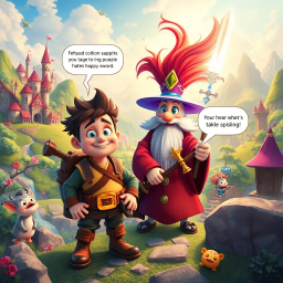 Chronicles of the Clueless: Whose Quest is it Anyway? - Text-based game