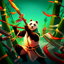 Bamboo Brawl - Text-based game