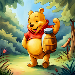 Pooh's Great Honey Heist - Text-based game