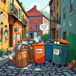 Whose Bin Is It Anyway? - Text-based game
