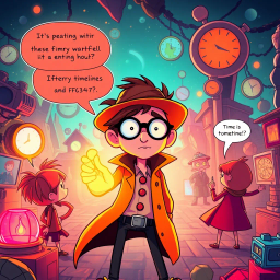 ChronoChums: Who's There? - Text-based game