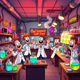 Lab Ruckus: Who's Lab Is It Anyway? - Text-based game