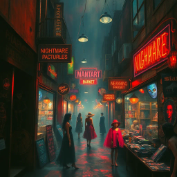 Nightmare Market: Whose Dream is it Anyway? - Text-based game