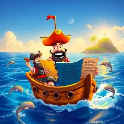 The Punderful Adventures of Captain Chuckles - Text-based game