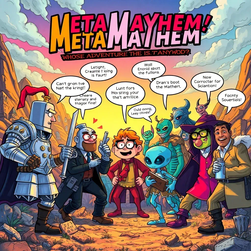 MetaMayhem: Whose Adventure Is It Anyway?