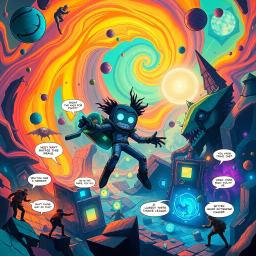 Spectrum Wars: Which Dimension Is It Anyway? - Text-based game