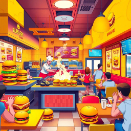 Burgertopia - Text-based game