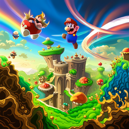 Mushroom Kingdom Mayhem - Text-based game