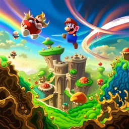Mushroom Kingdom Mayhem - Text-based game