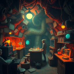 Labyrinth of Whose Lab Is It Anyway? - Text-based game