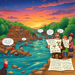 Logjam Chronicles: Whose Logs Are These, Anyway? - Text-based game