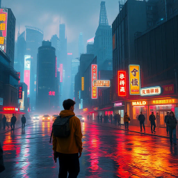 Neon Reckoning - Text-based game