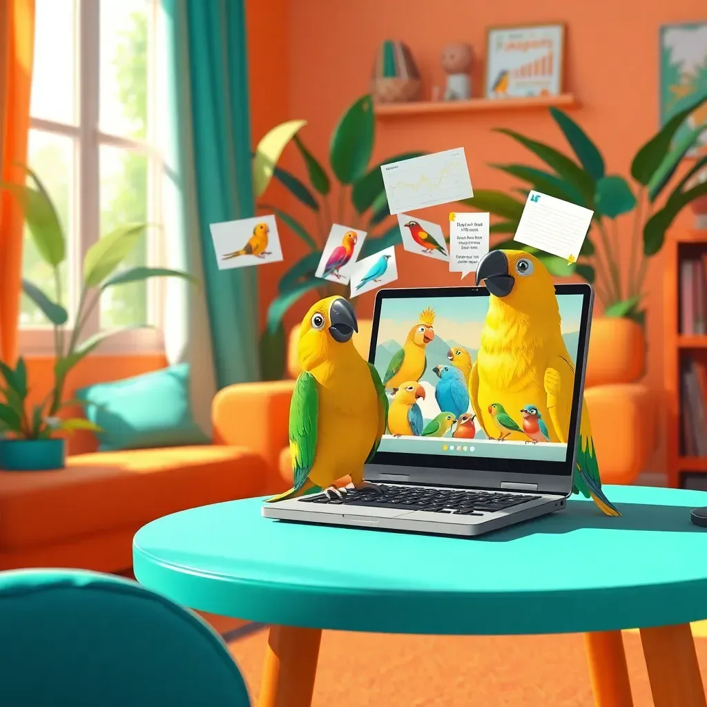 Parrot's Video Call Adventure