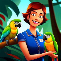 Parrot's Video Call Adventure - Text-based game