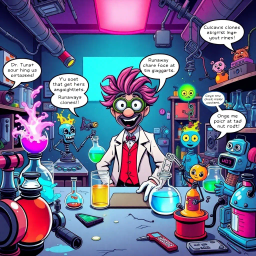 Lab Ruckus: Whose Lab is it Anyway? - Text-based game