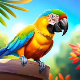 Parrot Video Call Adventures - Text-based game