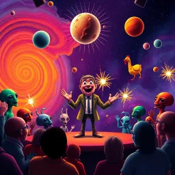 Cosmic Quarrels: The Intergalactic Improv - Text-based game