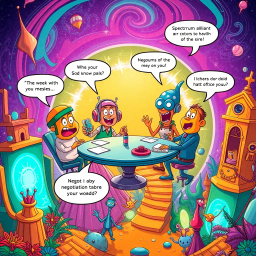 Spectrum Wars: Whose Dimension Is It Anyway? - Text-based game