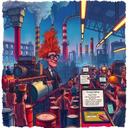 Factory Frenzy: The Rise of Chaos Corp - Text-based game