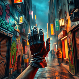 Whose Glove Is This? - Text-based game