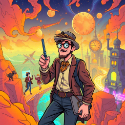 Chrono-Capers: Who's Time Is It Anyway? - Text-based game