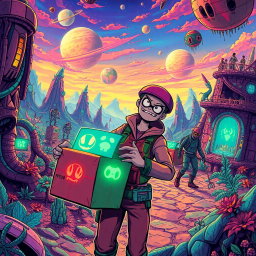 Chronicles of the Cosmic Courier - Text-based game