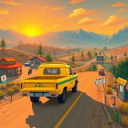 Kei Truck Adventure - Text-based game
