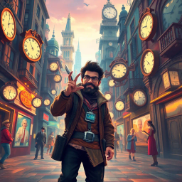 Chrono-Chase: Whose Time Is It Anyway? - Text-based game