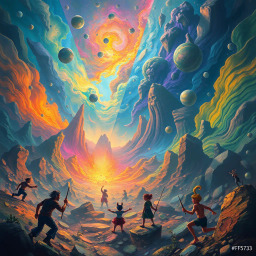 Spectrum Wars: Which Dimension Is It Anyway? - Text-based game