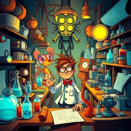 Lab Rascals: Who's the Genius Now? - Text-based game