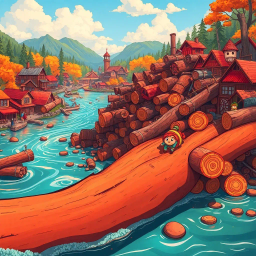 Log Jam: Whose Logs are These, Anyway? - Text-based game