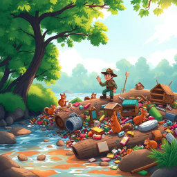 Log Jam: Whose Logs Are These, Anyway? - Text-based game