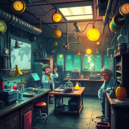 Mad Science: Whose Lab Is It Anyway? - Text-based game