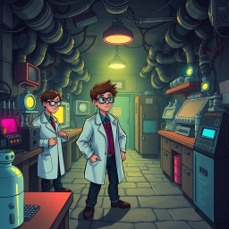 Lab Rascals: Who's the Genius Now? - Text-based game