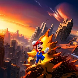 Super Mario's Bad Day - Text-based game