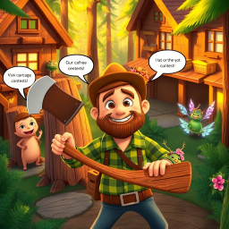 Log Jam: Wood You Believe It? - Text-based game