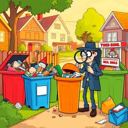 Whose Bin Is It Anyway? - Text-based game